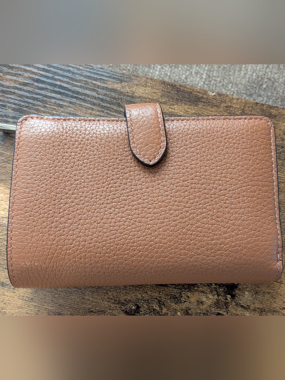 Kate Spade New York Tan Brown Pebbled Leather Zip/ Bi-fold Wallet NWT - Picture 5 of 16